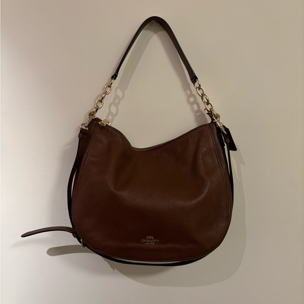Coach Elle Hobo Bag in Refined Pebble Leather